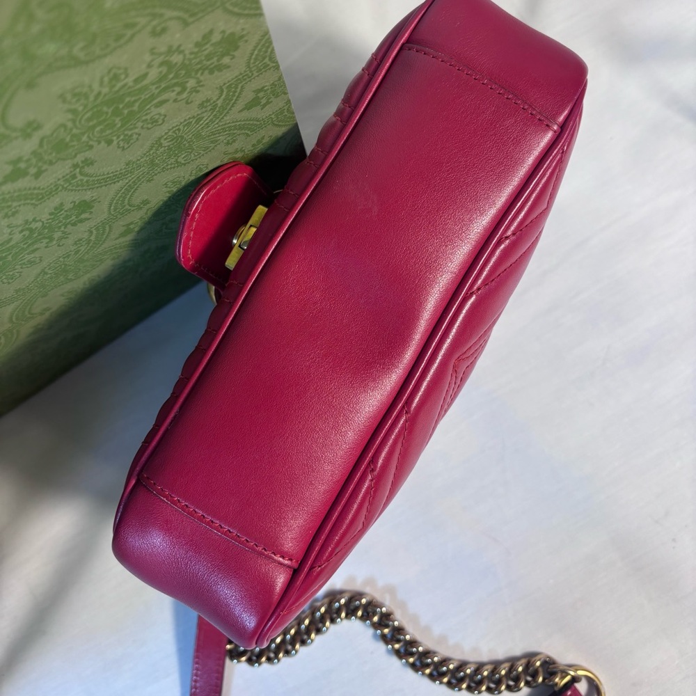 Gucci mini Flap Marmont Red - Picture 15 of 16